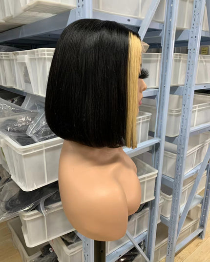 Color #1b/27  hightlight Bob Wig 2x6 Lace closure wig 100% Virgin Human Hair