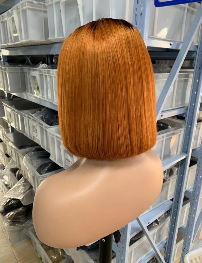 Color #1B/350 Bob Wig 2x6 Lace closure wig 100% Virgin Human Hair