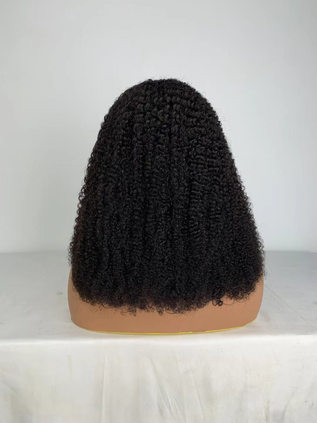 Natural black  4C curly  13x4 Transparent  Lace Frontal 100% Virgin Human Hair LACE Wig 180% density