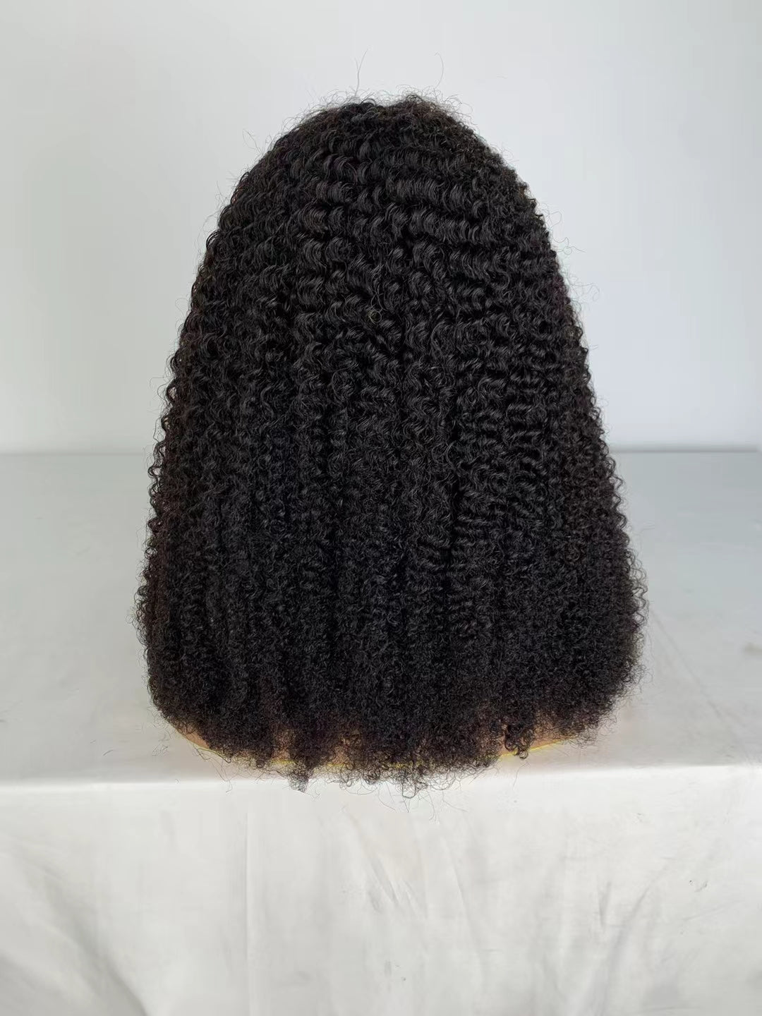 Natural black  4C curly  13x4 Transparent  Lace Frontal 100% Virgin Human Hair LACE Wig 180% density