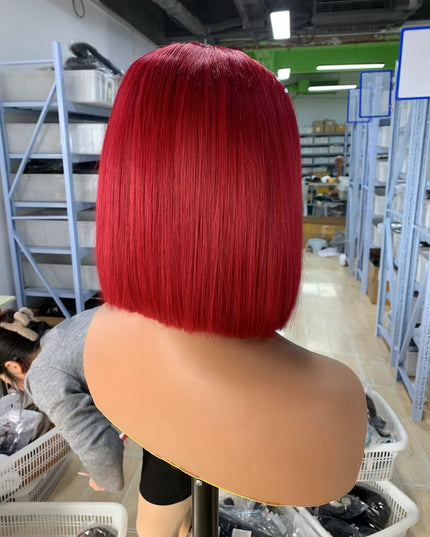 Color #99j Bob Wig 2x6 Lace closure wig 100% Virgin Human Hair