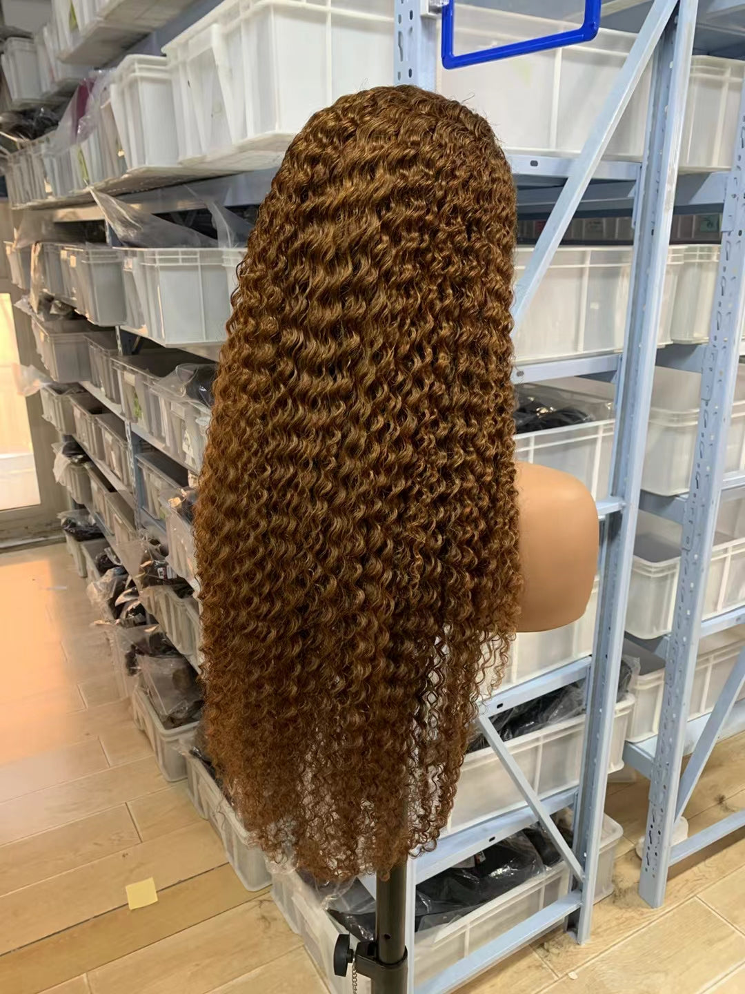 Color 6 curly wave lace Frontal 13x4，180% density Virgin Human Hair Transparent LACE Wig