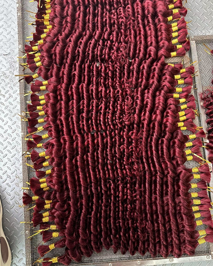 deep wave #99j color 15A human hair bulk for braiding