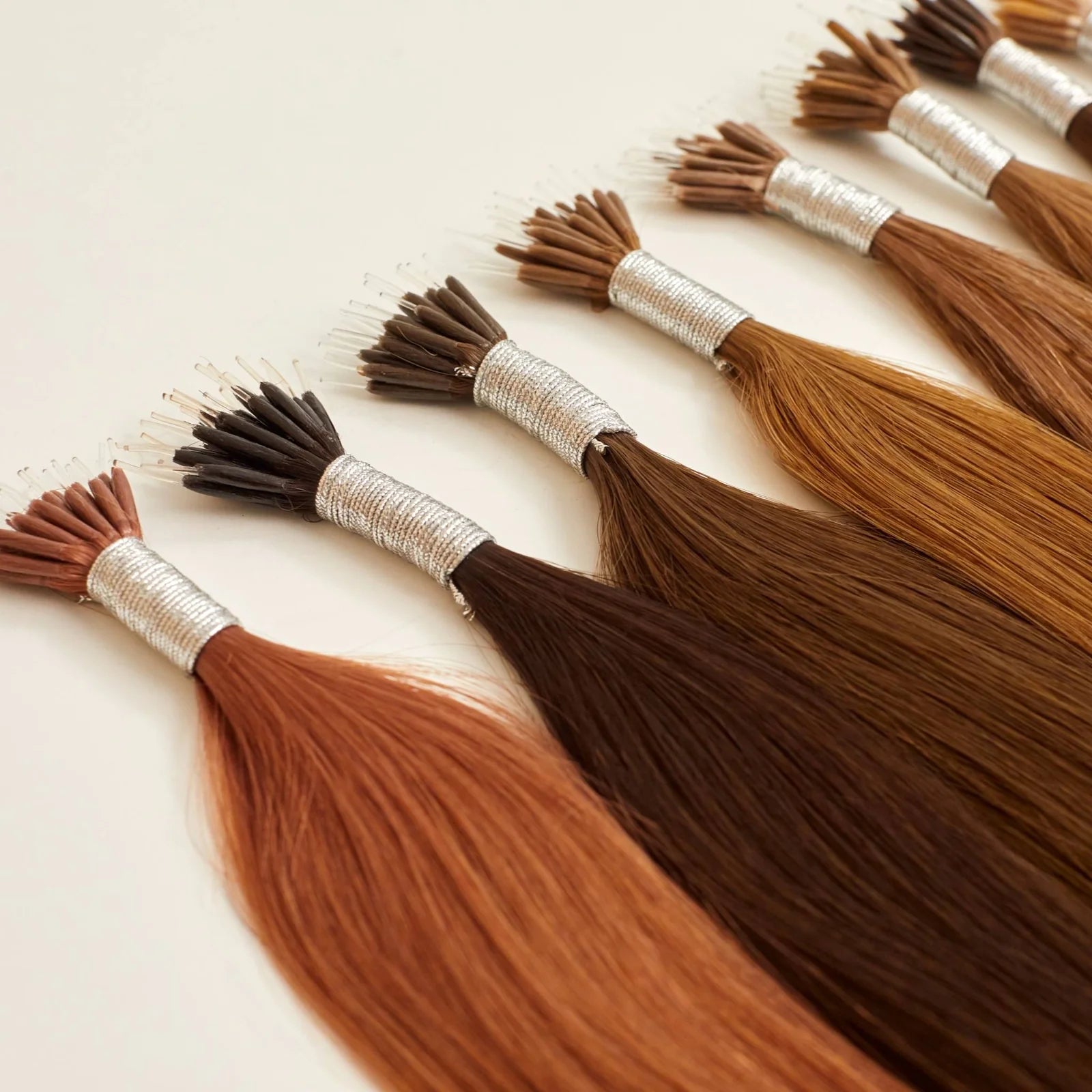 Nano ring hair extensions