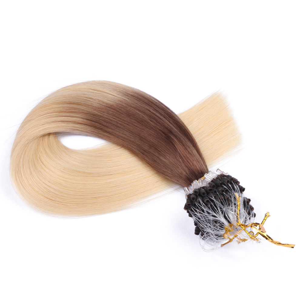 Micro ring hair extensions---Ombre Color 4/613