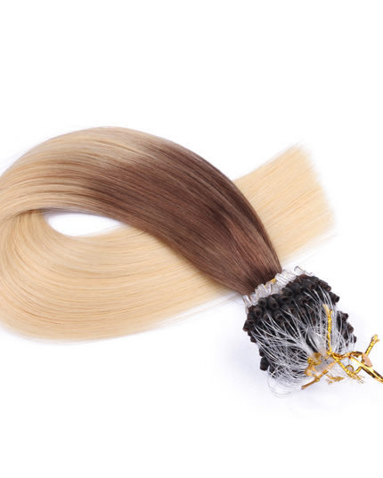 Micro ring hair extensions---Ombre Color 4/613