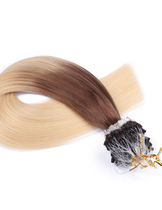 Micro ring hair extensions---Ombre Color 4/613
