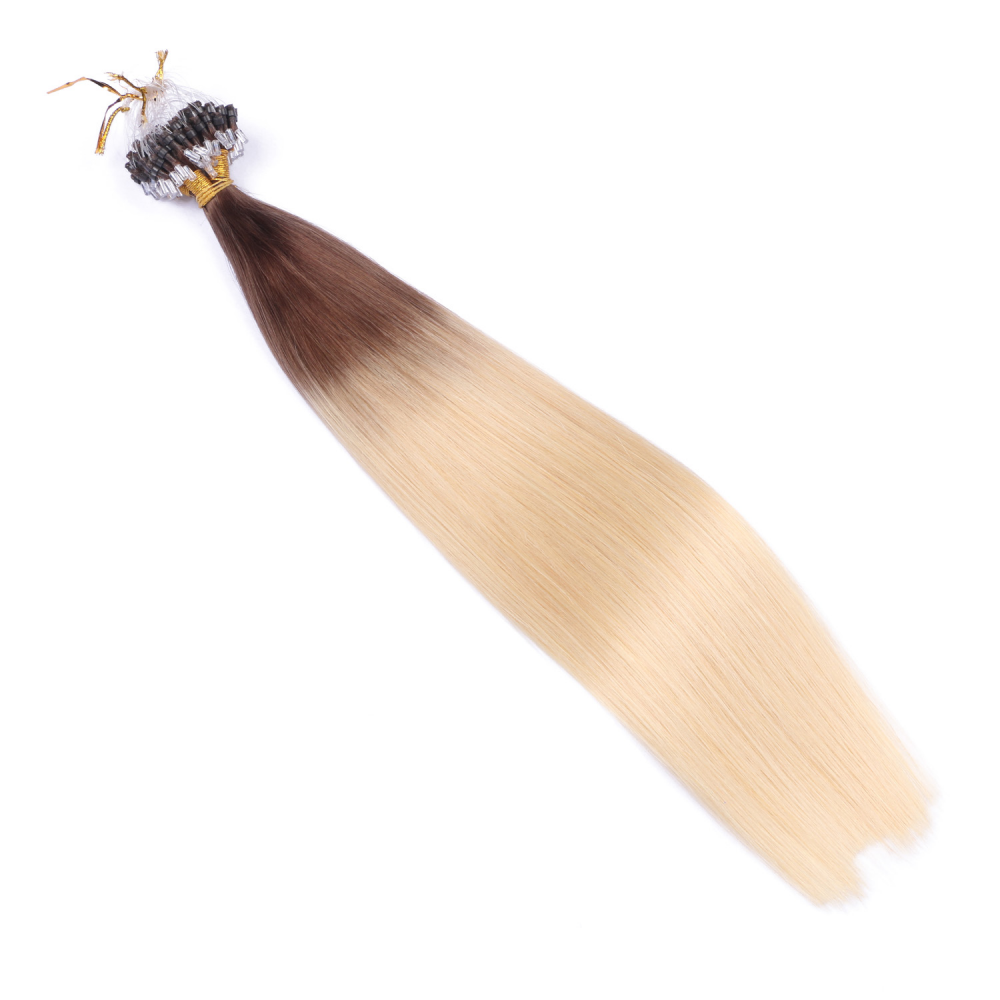 Micro ring hair extensions---Ombre Color 4/613