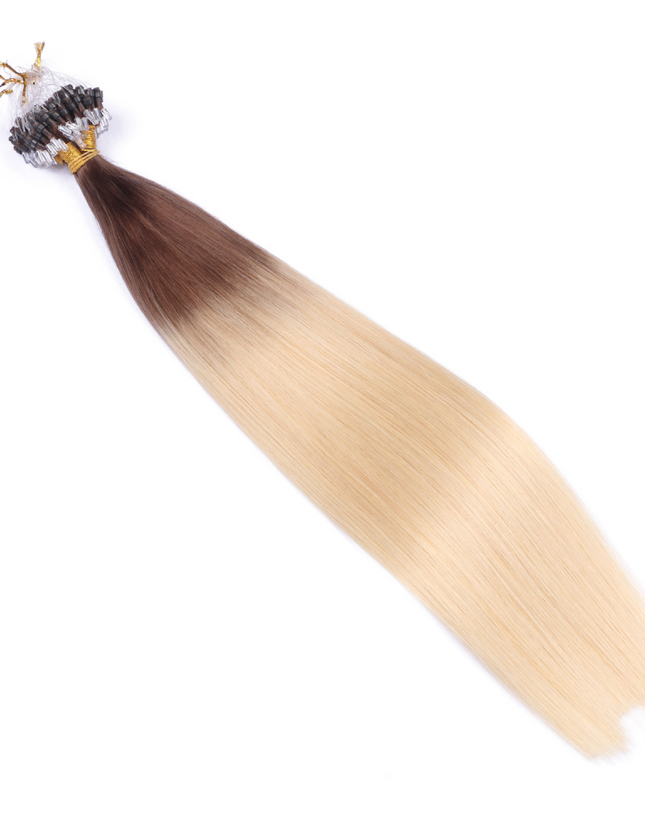 Micro ring hair extensions---Ombre Color 4/613