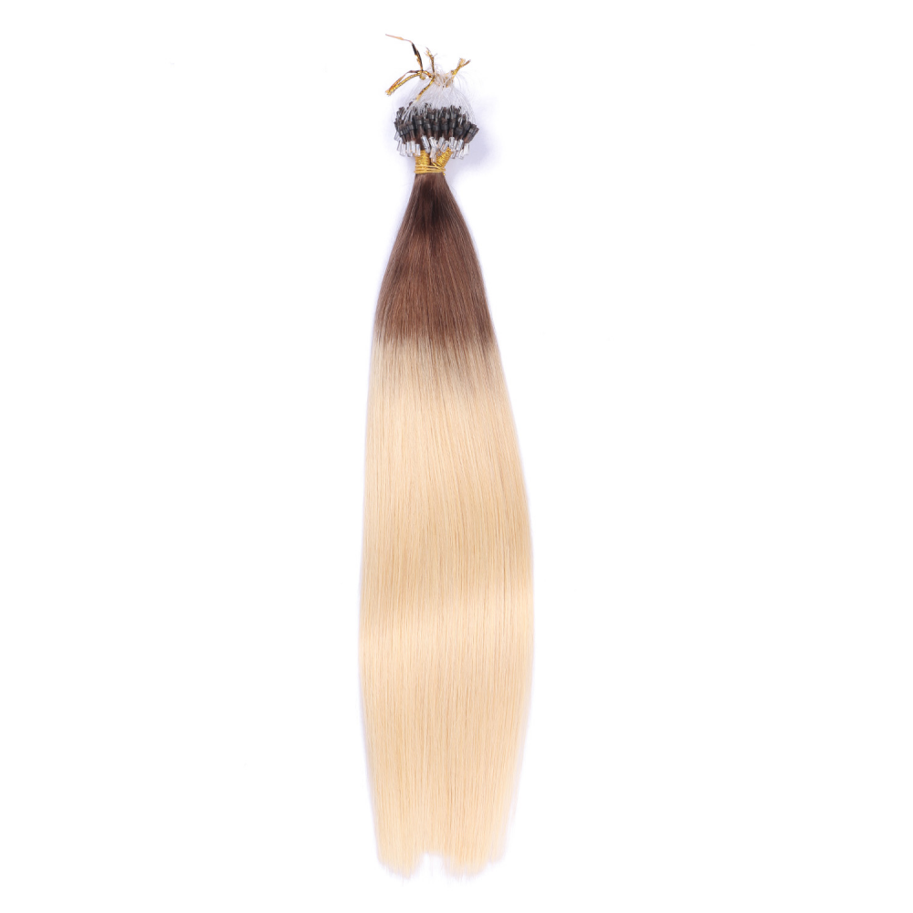 Micro ring hair extensions---Ombre Color 4/613