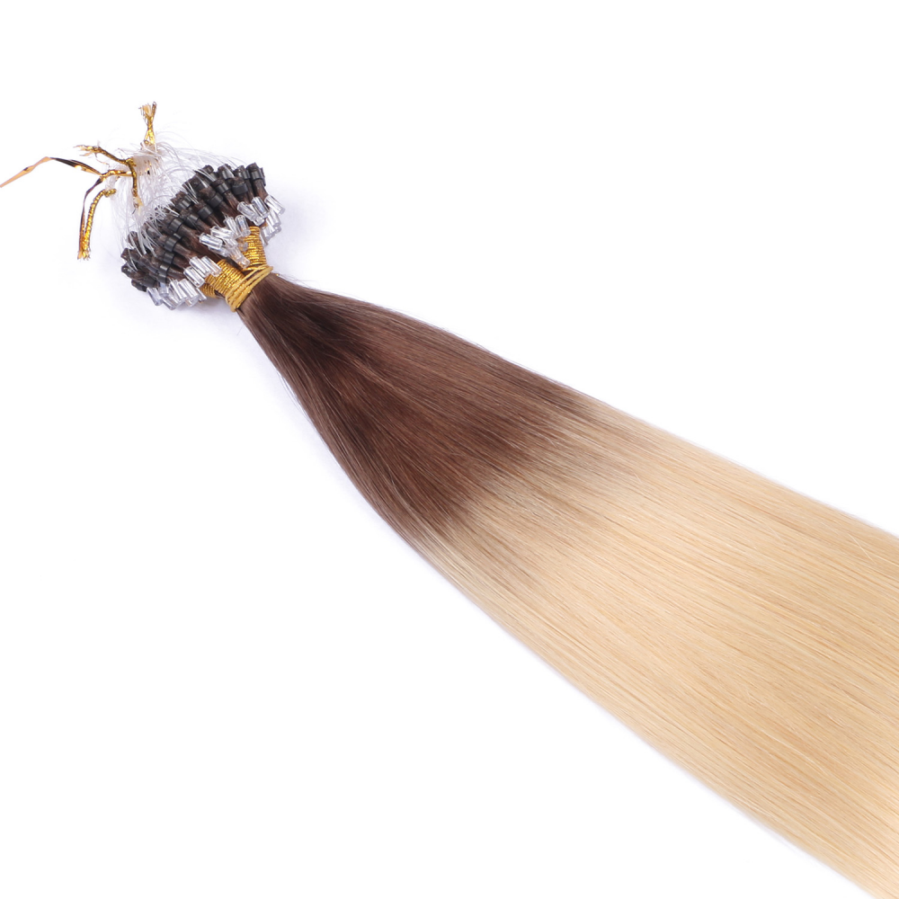 Micro ring hair extensions---Ombre Color 4/613