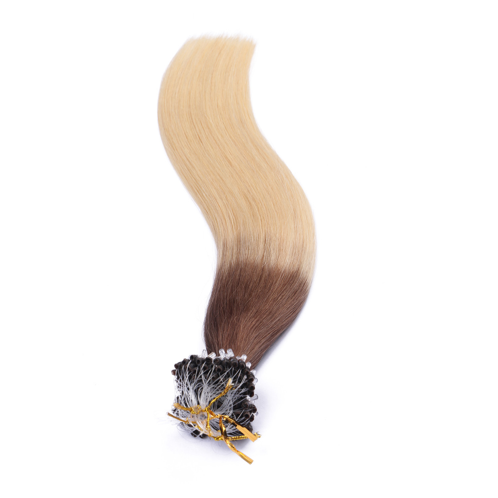 Micro ring hair extensions---Ombre Color 4/613