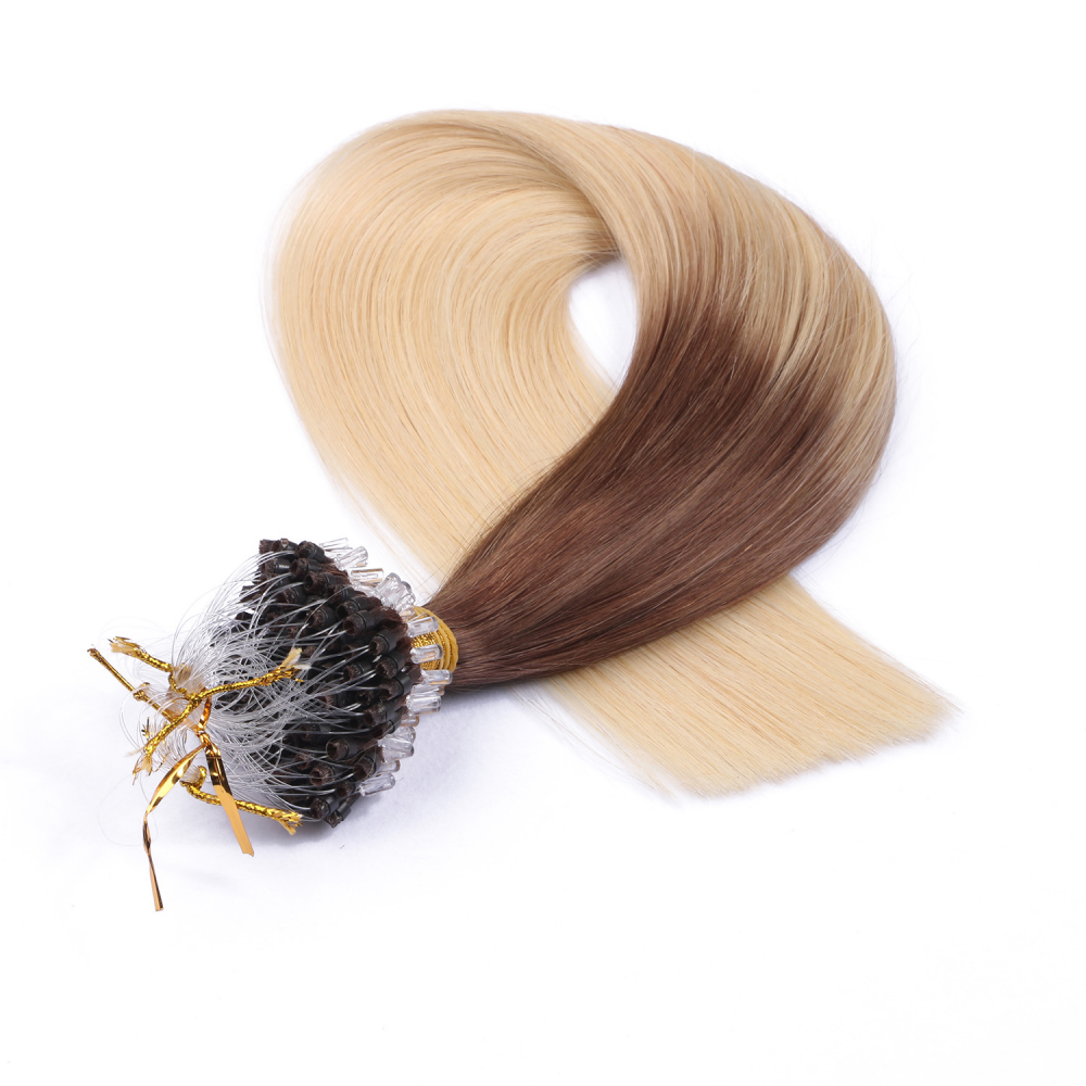 Micro ring hair extensions---Ombre Color 4/613