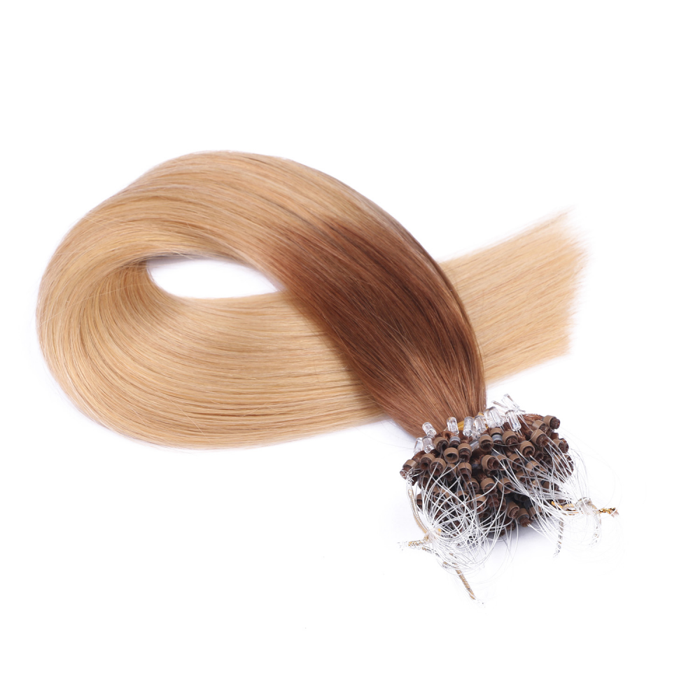 Micro ring hair extensions---Ombre Color 12/26