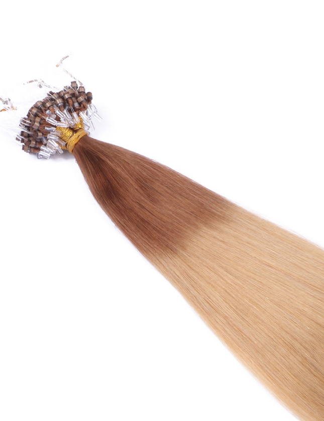 Micro ring hair extensions---Ombre Color 12/26