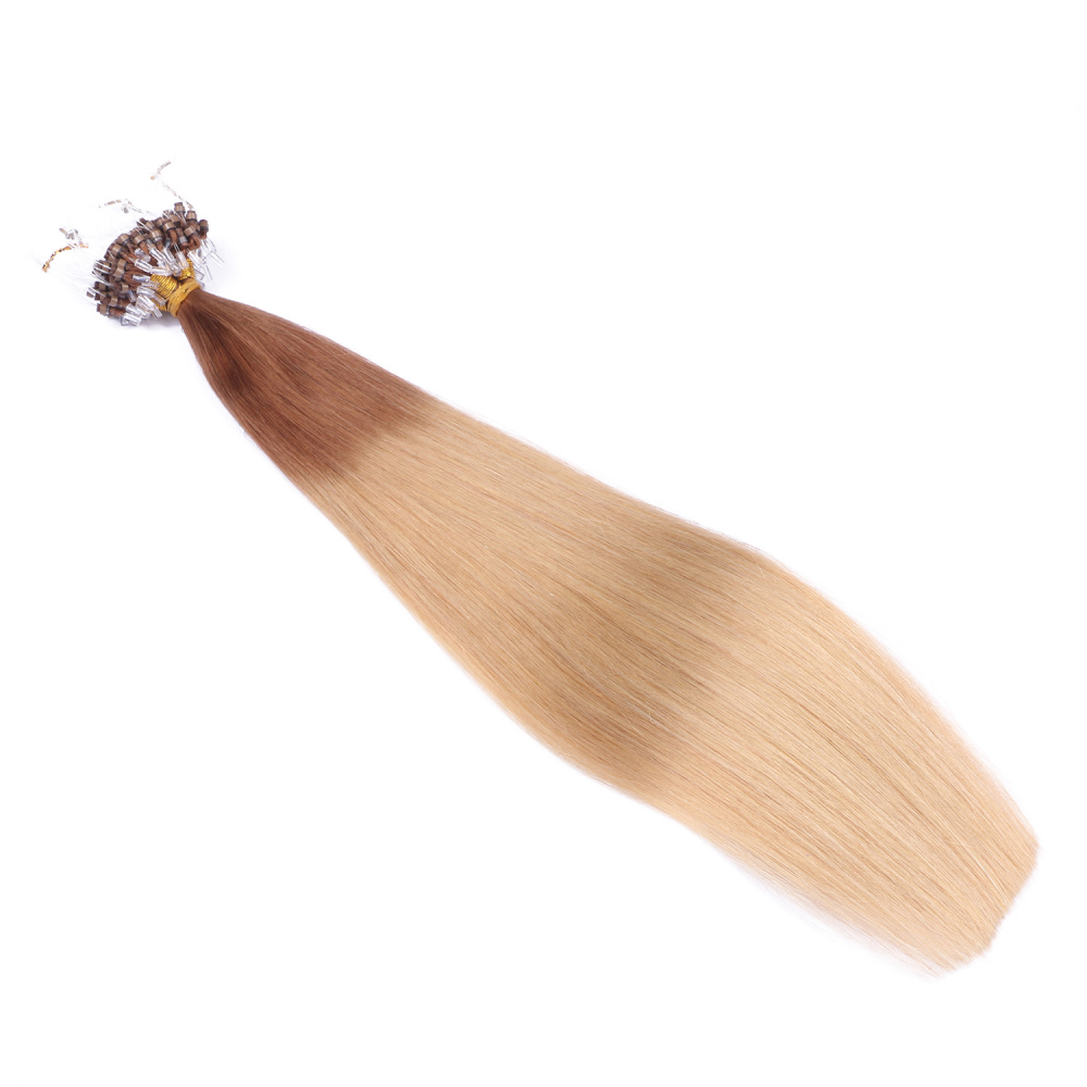 Micro ring hair extensions---Ombre Color 12/26