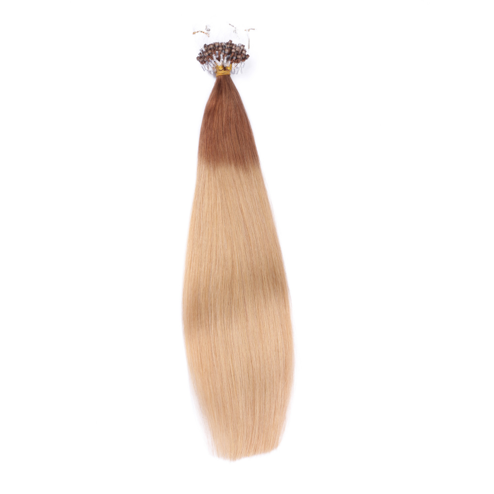 Micro ring hair extensions---Ombre Color 12/26