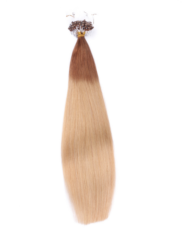Micro ring hair extensions---Ombre Color 12/26