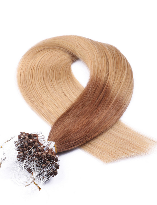 Micro ring hair extensions---Ombre Color 12/26