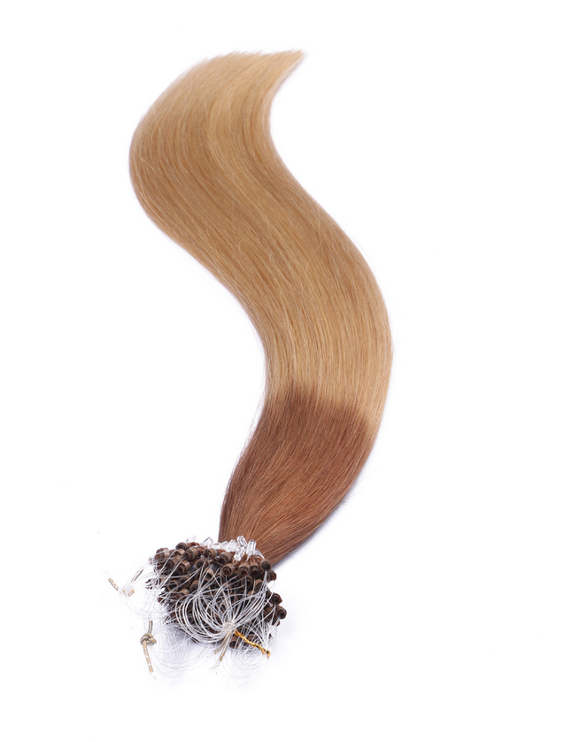 Micro ring hair extensions---Ombre Color 12/26
