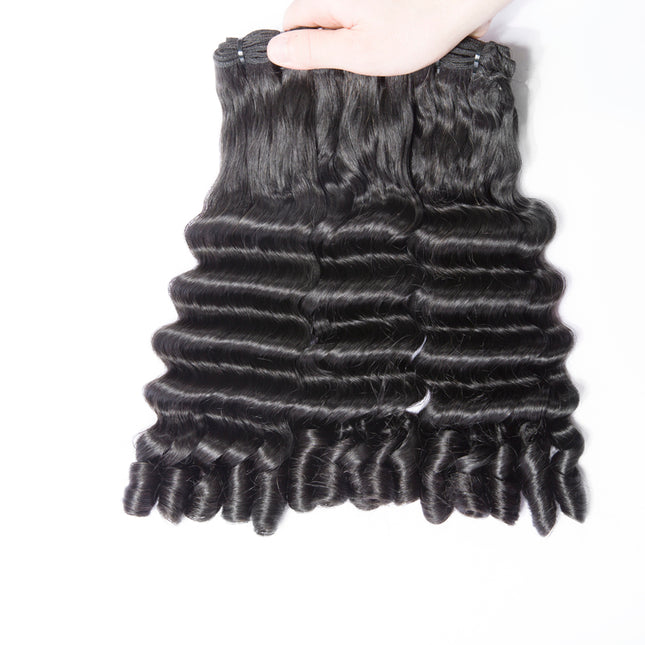 Funmi ocean wave Premium Donor Virgin Hair Bundle Double drown 1PC