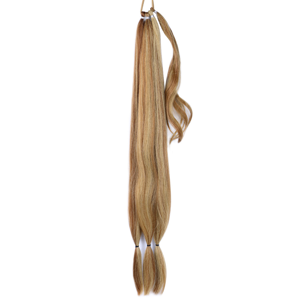 Fiber Hair Boxing Long Braid Ponytail- color p27/30