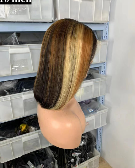 1b/27/30 Bob Wig 13x4 Lace Front 100% Virgin Human Hair 150% density