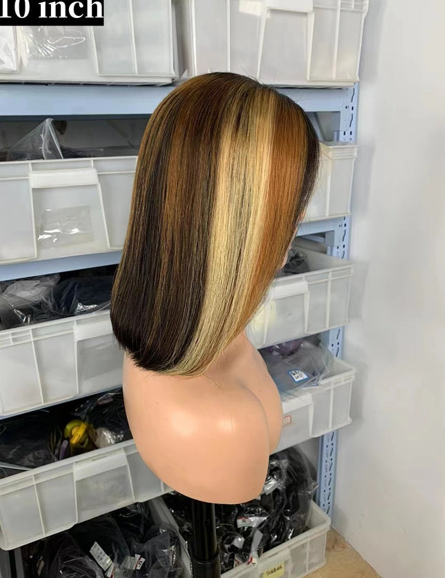 1b/27/30 Bob Wig 13x4 Lace Front 100% Virgin Human Hair 150% density