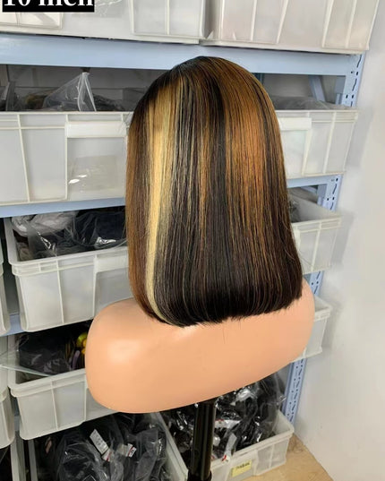 1b/27/30 Bob Wig 13x4 Lace Front 100% Virgin Human Hair 150% density