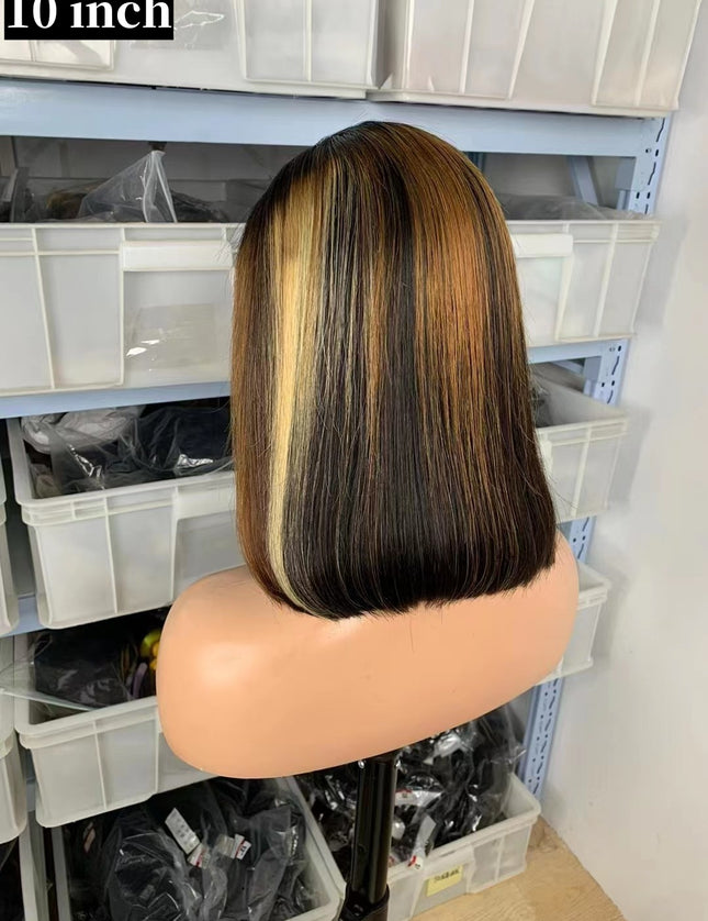 1b/27/30 Bob Wig 13x4 Lace Front 100% Virgin Human Hair 150% density