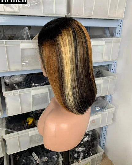 1b/27/30 Bob Wig 13x4 Lace Front 100% Virgin Human Hair 150% density