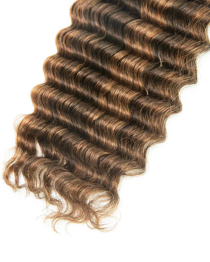 Deep wave P4/30 color 15A human hair bulk for braiding