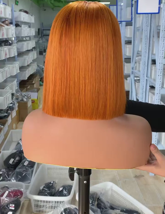 Color #350 Bob Wig 2x6 Lace closure wig 100% Virgin Human Hair