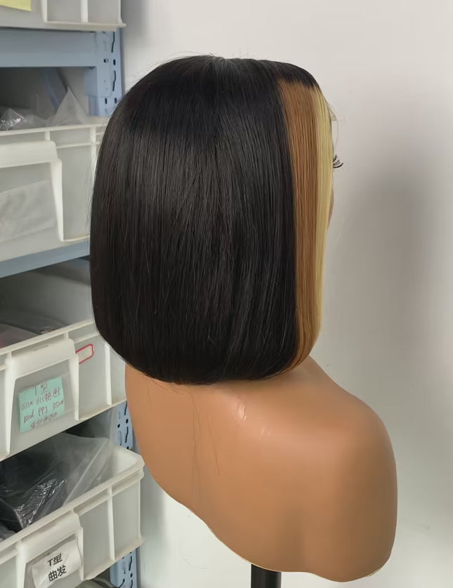 Double drawn highlight P1B/27/30 color Bob Wig 4x4，5*5 Lace closure wig 100% Virgin Human Hair 180% density