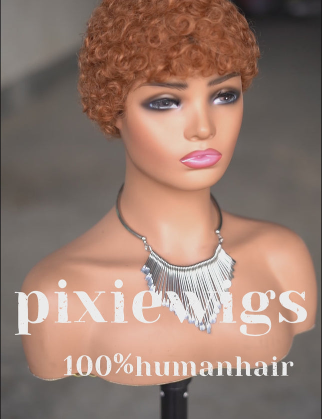 Machine made pixie cut wig---JK9044---#30-pay 1 get 2
