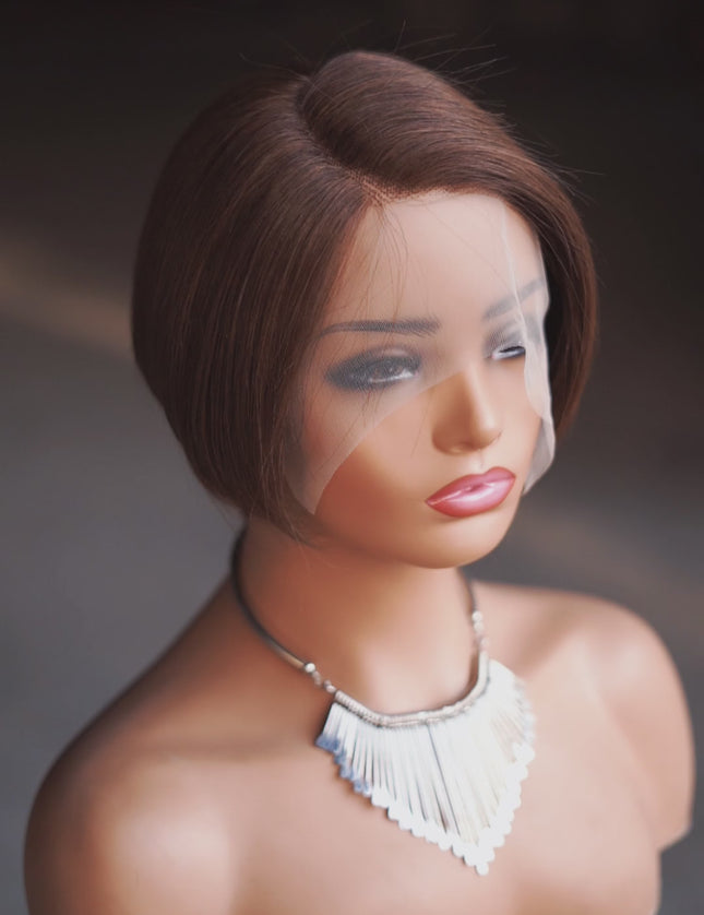 Pixie Cut Wig 13*4*1 lace part --9164-4#---pay 1 get 2