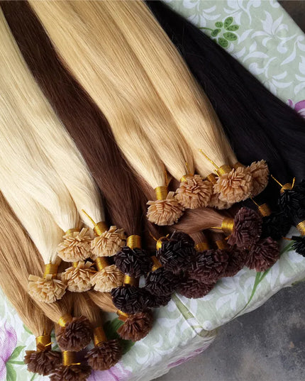 Flat tip hair extensions- 002