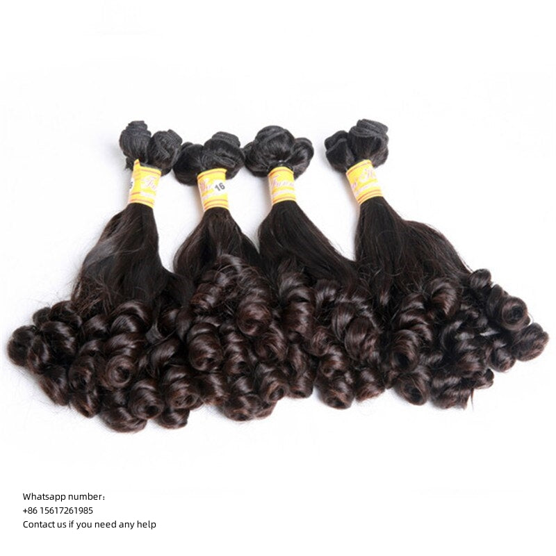 Funmi rose curl dark brown color Premium Donor Virgin Hair Bundle Double drown 1PC