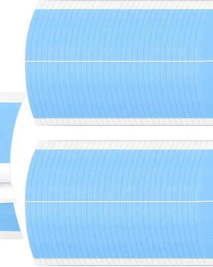 Blue Double Sided Waterproof Lace Wigs Adhesive Tape Strips for Lace Front Wig Toupee