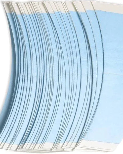 Blue Double Sided Waterproof Lace Wigs Adhesive Tape Strips for Lace Front Wig Toupee