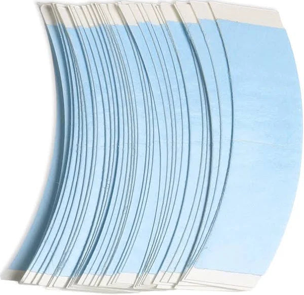 Blue Double Sided Waterproof Lace Wigs Adhesive Tape Strips for Lace Front Wig Toupee