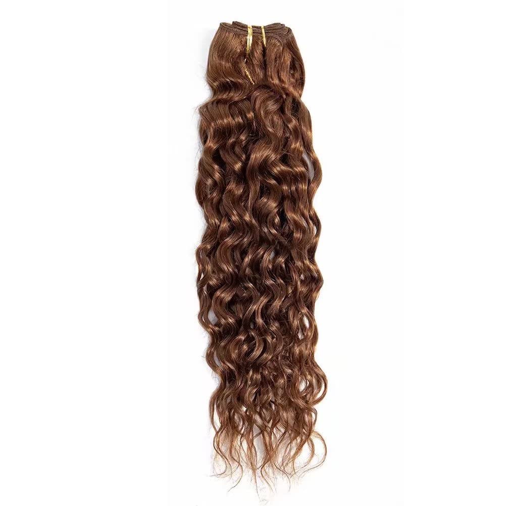 Auburn brown water wave Virgin human Hair bundles