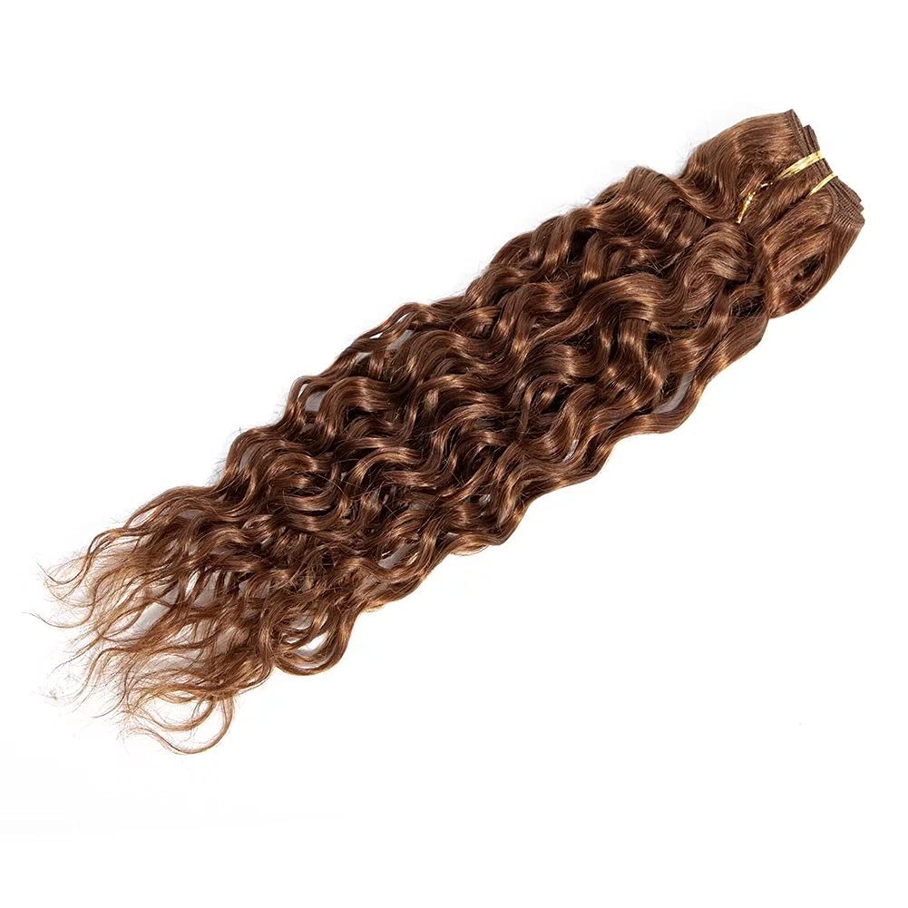 Auburn brown water wave Virgin human Hair bundles