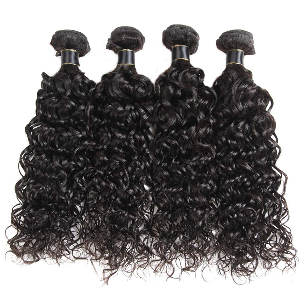 Water Wave natural black color 10A human hair Bundles 1pc