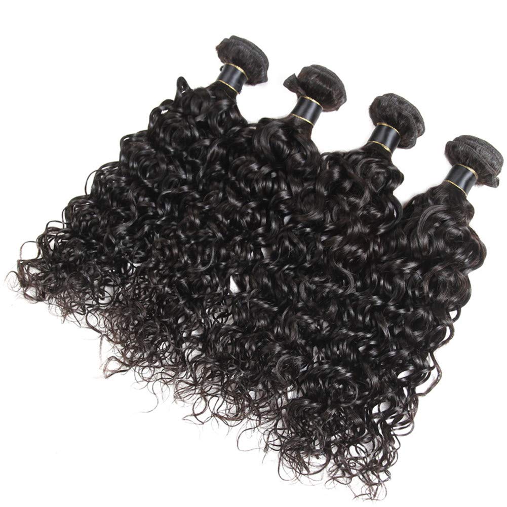 Water Wave natural black color 10A human hair Bundles 1pc