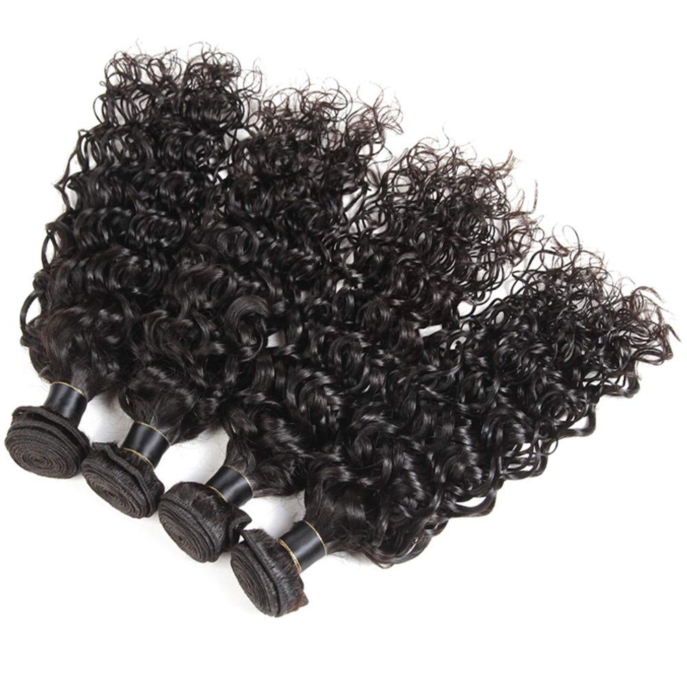 Water Wave natural black color 10A human hair Bundles 1pc