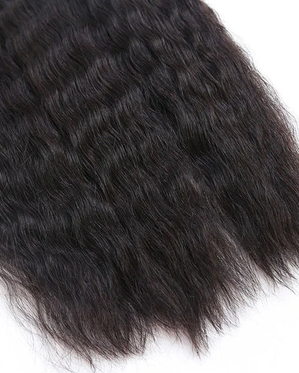wavy wave natural black color 15A human hair bulk