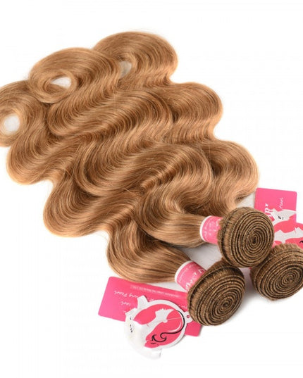Honey blonde Body wave Virgin human Hair bundles 1 pc