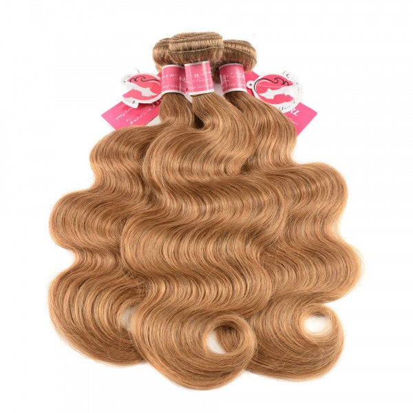 Honey blonde Body wave Virgin human Hair bundles 1 pc