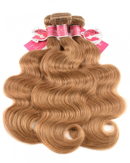 Honey blonde Body wave Virgin human Hair bundles 1 pc